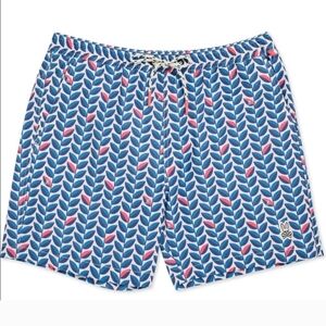 Psycho Bunny Twyford Leaf Swim Trunks